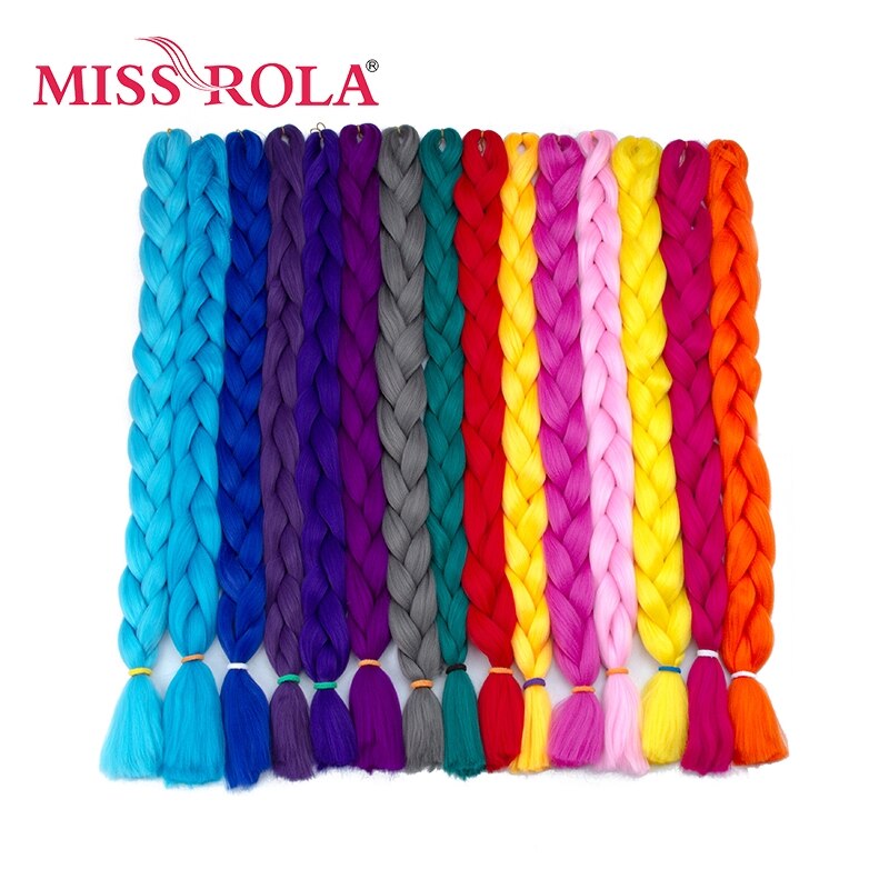 Miss Rola  Braids Hair extension 82 inch 165 ׷/ Pure Colorful to pick (High)  (µ ռ Hair bundle